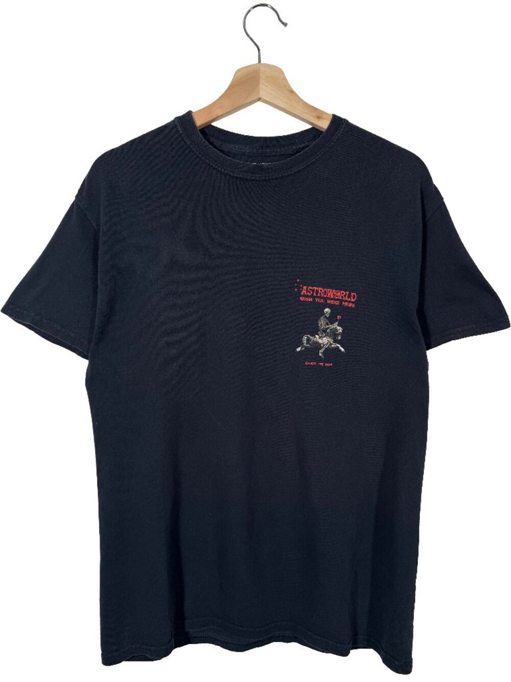 Travis Scott Astroworld "Wish You Were Here" Double Sided Graphic Tee mens Med